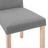 vidaXL Chaises &agrave; manger lot de 2 gris clair tissu