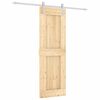 vidaXL Porte coulissante et kit de quincaillerie 70x210 cm pin massif