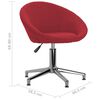 vidaXL Chaise pivotante &agrave; manger Rouge bordeaux Tissu