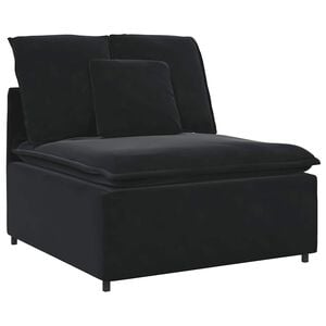 vidaXL Module central de canap&eacute; modulable avec coussins bleus 100 cm