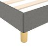 vidaXL Cadre de lit sans matelas gris fonc&eacute; 120x190 cm tissu