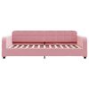 vidaXL Lit de jour avec gigogne sans matelas rose 90x200 cm