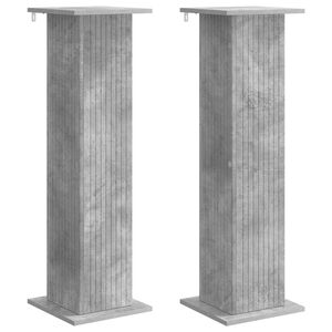vidaXL Support de Plante 2 pc Gris b&eacute;ton 30,5 x 30 x 100,5 cm