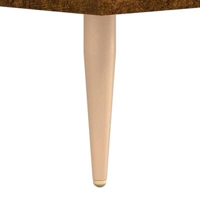 vidaXL Table de chevet chêne fumé 40x40x66 cm bois d'ingénierie