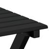 vidaXL Table d&rsquo;appoint pliable noir bois de peuplier massif