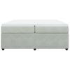 vidaXL Sommier &agrave; lattes de lit et matelas Gris clair 200x200cm Velours