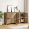 vidaXL Buffets 2 pcs ch&ecirc;ne artisanal 70 x 41 x 75 cm Bois d'ing&eacute;nierie