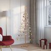 vidaXL Arbre de No&euml;l en bois avec support Marron 180 cm Bambou