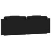 vidaXL Coussin de t&ecirc;te de lit Viana noir 160 cm similicuir