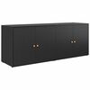 vidaXL Armoire de rangement de jardin Noir 198x55,5x80 cm R&eacute;sine tress&eacute;e