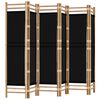 vidaXL Cloison de s&eacute;paration pliante 6 panneaux 240 cm Bambou et toile