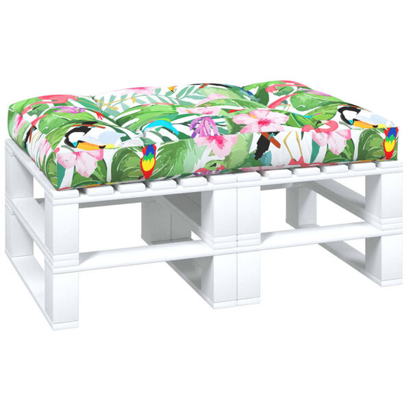 vidaXL Coussin de palette multicolore 120x80x12 cm tissu