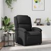 vidaXL Fauteuil inclinable en cuir v&eacute;ritable noir