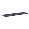 vidaXL Coussins de banc de jardin lot de 2 bleu marine 200x50x7 cm