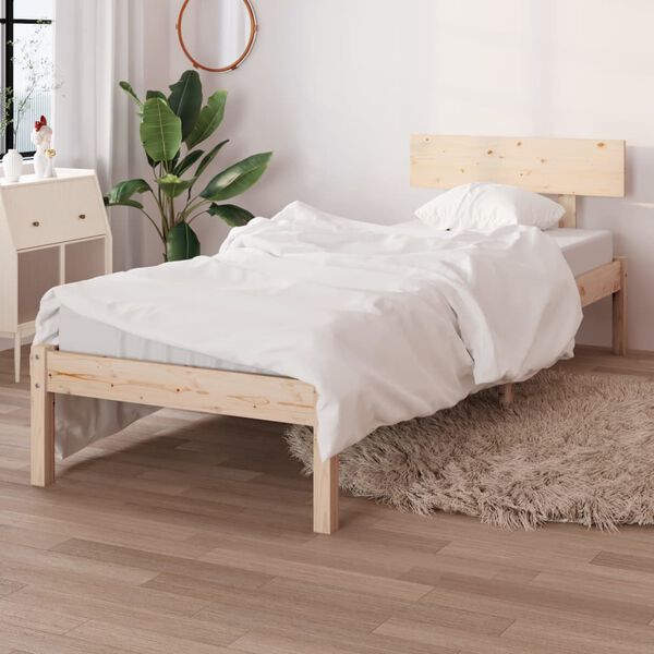 vidaXL Cadre de lit sans matelas bois massif 90x200 cm
