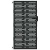 vidaXL Porte de Jardin Noir 85 x 200 cm Acier peint par poudre