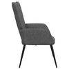 vidaXL Chaise de relaxation Gris fonc&eacute; Tissu