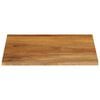vidaXL Dessus de table &agrave; bord vivant 80x80x2,5 cm bois massif manguier