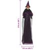 vidaXL Sorci&egrave;re parlante d'Halloween Violet 216 x 125 cm Polyester