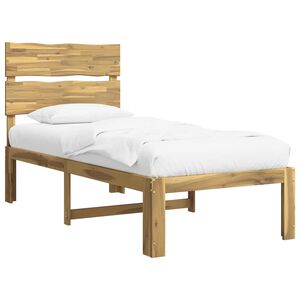 vidaXL Cadre de lit simple avec t&ecirc;te de lit ROSTOCK Blanc 75 x 190 cm
