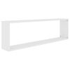 vidaXL Étagères cube murales 2 pcs blanc 100x15x30cm bois d'ingénierie