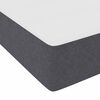 vidaXL Cadre de lit avec matelas Gris fonc&eacute; 90 x 190 cm tissu