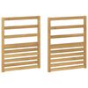 vidaXL Module d'accoudoirs 2 pcs Blanc 59 x 4 x 73 cm