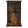 vidaXL Table d'appoint Ch&ecirc;ne fum&eacute; 40 x 35 x 60 cm Bois d'ing&eacute;nierie