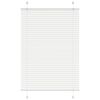 vidaXL Store pliss&eacute; blanc 90x100 cm largeur du tissu 89,4 cm polyester