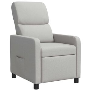 vidaXL Fauteuil inclinable Gris nuage Polyester