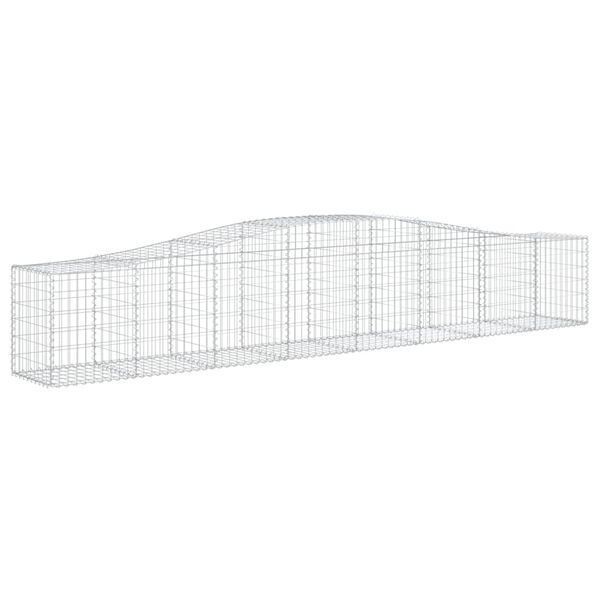 vidaXL Paniers &agrave; gabions arqu&eacute;s 9 pcs 400x50x60/80 cm Fer galvanis&eacute;