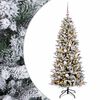 vidaXL Sapin de No&euml;l artificiel avec boules 150 cm 150 LED Blanc chaud