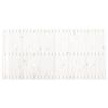 vidaXL T&ecirc;te de lit murale Blanc 185x3x90 cm Bois massif de pin
