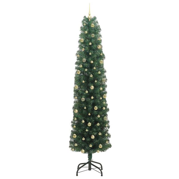 vidaXL Sapin de No&euml;l artificiel Vert 240 cm PVC et acier et plastique