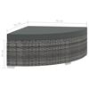 vidaXL Salon de jardin 6 pcs avec coussins R&eacute;sine tress&eacute;e Gris