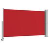 vidaXL Auvent lat&eacute;ral r&eacute;tractable de patio 140 x 300 cm Rouge