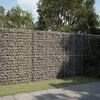vidaXL Panier gabion avec couvercle 300x50x200 cm fer galvanisé