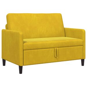 vidaXL Sofa avec rangement Jaune 122 x 78 x 87 cm Polyester