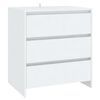 vidaXL Buffet Blanc 70x41x75 cm Bois d'ing&eacute;nierie