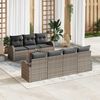 vidaXL Ensemble de canap&eacute; de jardin 8 pcs Gris