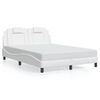 vidaXL Cadre de lit Viana sans matelas blanc 140x200 cm similicuir
