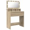 vidaXL Tables de maquillage pour chambre Ch&ecirc;ne Sonoma