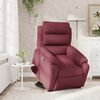 vidaXL Fauteuil inclinable rouge bordeaux tissu