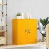 vidaXL Armoire de rangement Jaune moutarde 80 x 40 x 90 cm Acier
