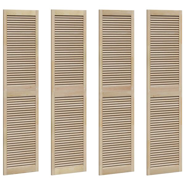 vidaXL Porte de Cabinet avec porte 4 pcs Naturel 140.5 x 2 x 59.5 cm
