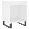 vidaXL Table de chevet Blanc 40x35x50 cm Bois d&rsquo;ing&eacute;nierie