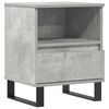 vidaXL Table de chevet gris b&eacute;ton 40x35x50 cm bois d&rsquo;ing&eacute;nierie