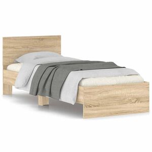 vidaXL Cadre de lit sans matelas avec t&ecirc;te de lit 75x190 cm