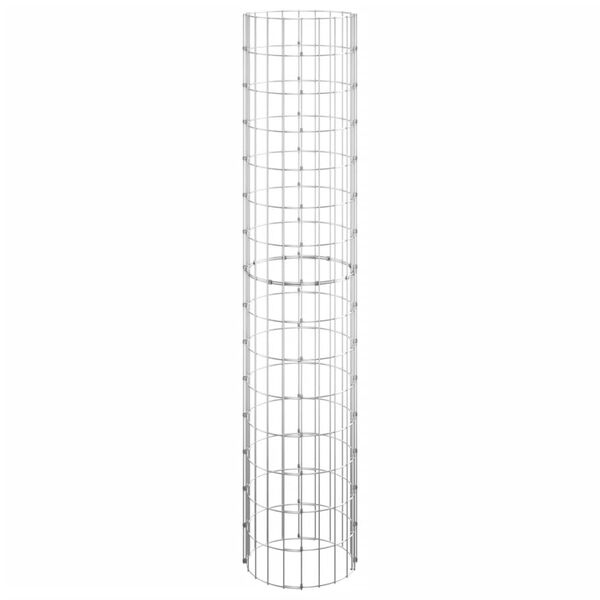 vidaXL Poteau à gabion circulaire Acier galvanisé Ø30x150 cm