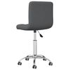 vidaXL Chaise pivotante de bureau Gris foncé Tissu